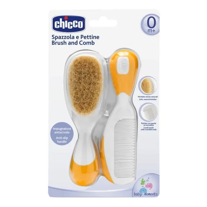 Chicco Brosse et Peigne Orange 2 pièces-1