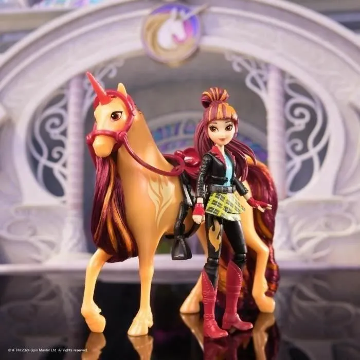 SPIN MASTER COFFRET LICORNE ET POUPEE CINDER ET VALENTINA Unicorn Academy-7