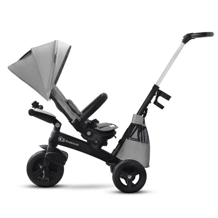 Tricycle évolutif KINDERKRAFT EASYTWIST Gris - 3 roues - Léger et durable-3