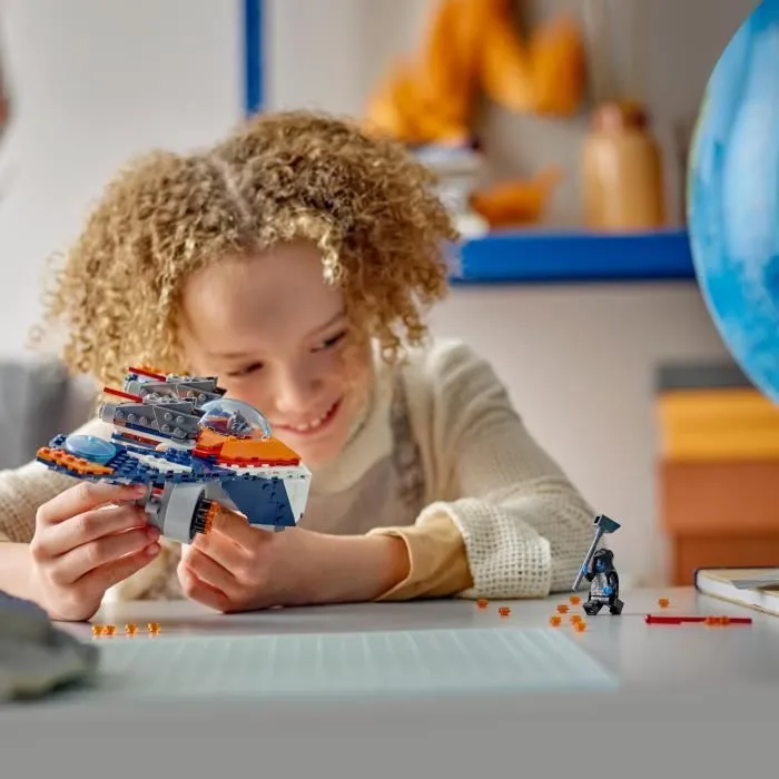 LEGO® 76278 Marvel Le Vaisseau Spatial de Rocket contre Ronan, Jouet sur Les Gardiens de la Galaxie, Vaisseau et Minifigurines-4
