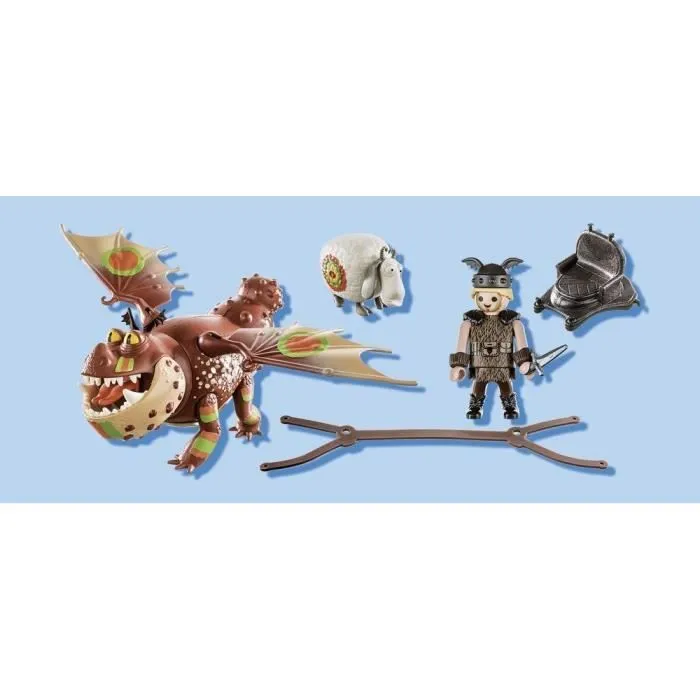 PLAYMOBIL - Dragon Racing - Varek et Bouledogre - 4 ans - Mixte - Enfant-1