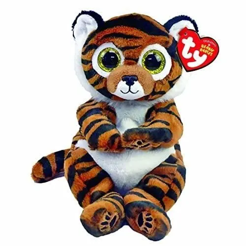 Peluche Tigre Clawdia TY Beanie Babies - 15 cm - Marron - TY40546-0