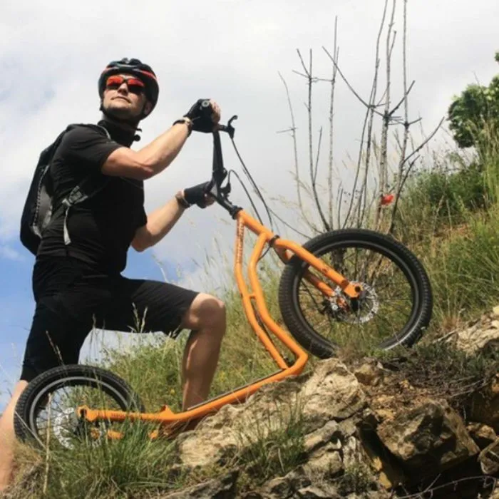 Trottinette - YEDOO - Mezeq Y40 - Orange - 2 roues - Usage intensif-1