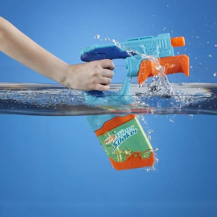 Nerf Dunk-Fill, Pack de 2 pistolets à eau, réservoirs à remplissage instantané facile, jouets d'eau, Super Soaker, dès 6 ans-6