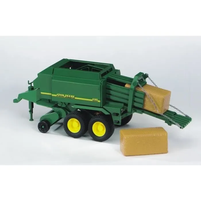 Presse JOHN DEERE - Botteleuse BRUDER - 39 cm - Verte - Accessoire série PRO-0