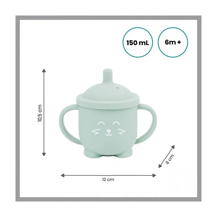 Gourde à paille bébé ISY CUP en silicone - BABYMOOV - 150ml - Hermétique & ergonomique-5