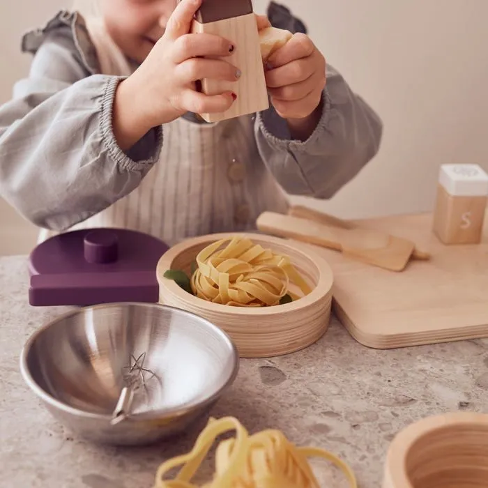 Ensemble Ustensiles De Cuisine En Bois Kid's Hub - Kids Concept - Ensemble de cuisine BRISTO - 8 pièces-3