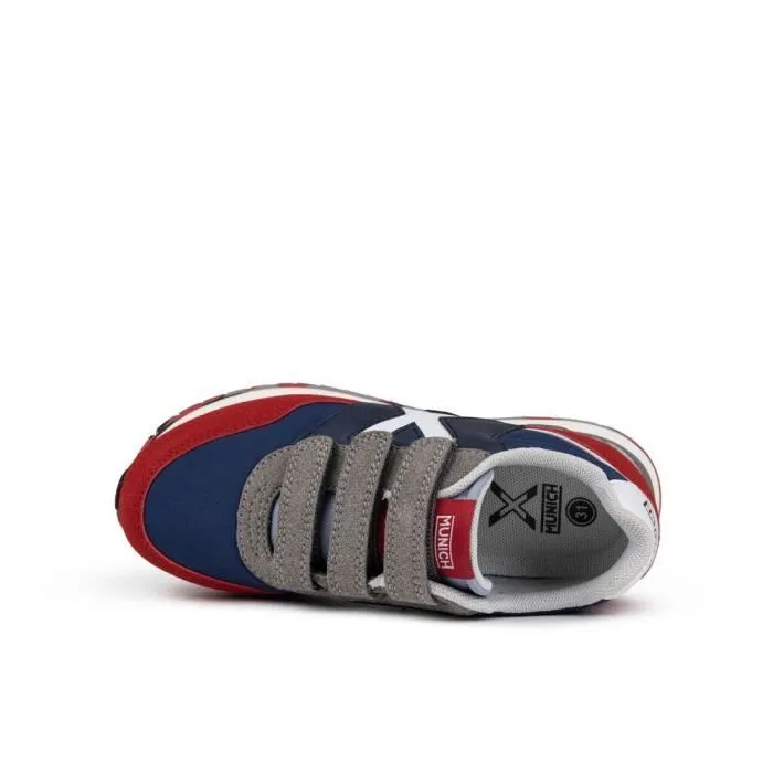 Baskets - Munich - Dash - Enfant - Lacets - Bleu - Textile-2