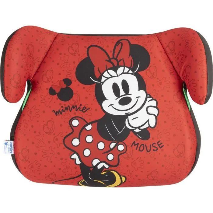 Tataway Siège auto rehausseur Disney Minnie Mouse i-Size ECE R129, sécurité enfant 125-150 cm, graphisme Minnie sur fond rouge-5