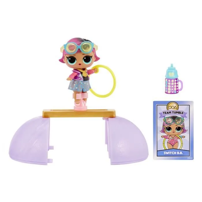 LOL Surprise All Star Sports - Gymnastique - Poupée 7,5cm -Boule se transforme en poutre - 8 Surprises - Dés 3 ans-1