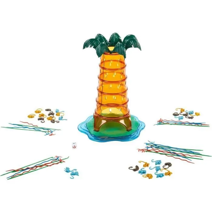 SOS Ouistiti : Panique dans l’arbre-Jeu de société familial HTW65 Mattel Games-4