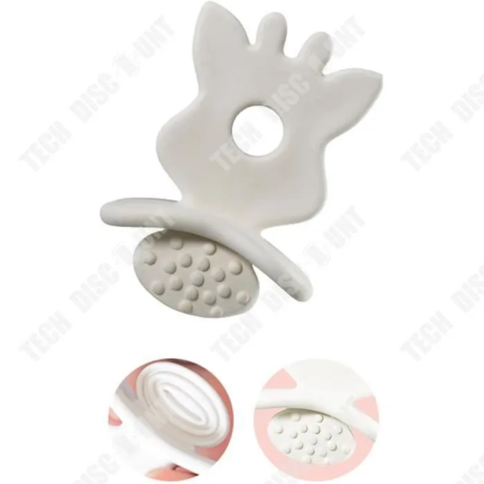 TD® 0 ~ 36 mois ensemble cadeau molaire bébé jouet paquet unique bébé cerf de qualité alimentaire tétine de dentition en latex natur-3