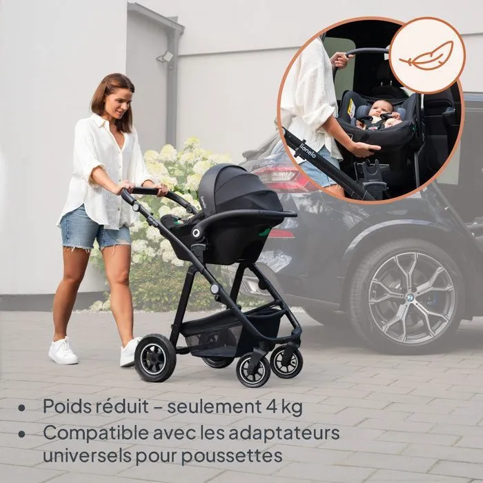 Siège-auto 40-87 cm LIONELO Astrid i-Size - Cosi bébé - ADAC - Légère - 0-13 Kg - Groupe 0+ - Rose-2