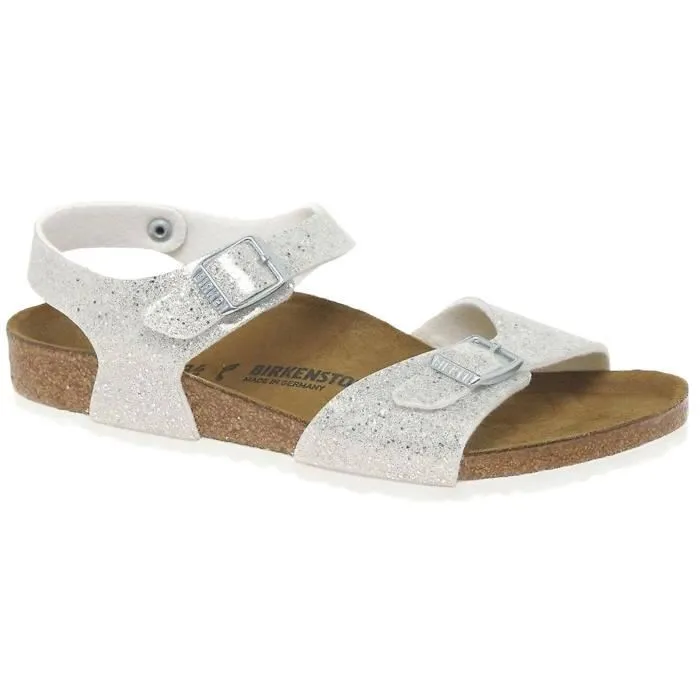 Sandales - Birkenstock - Rio - Cosmic Sparkle White - Enfant - Boucle de serrage - Confort exceptionnel-1