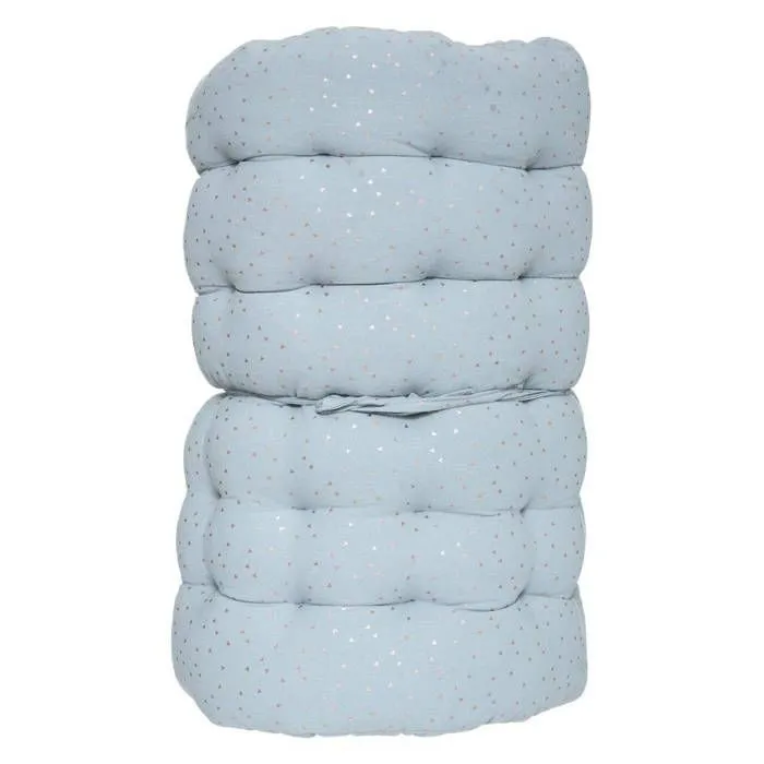 Matelas de sol enfant "Berlingot" - bleu 60x120 cm - Bleu gris - Atmosphera createur d'interieur-1