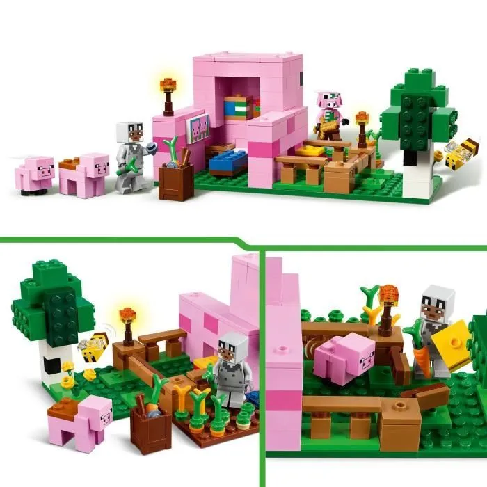 LEGO Minecraft 21268 La maison de Porcelet - Jeu de construction pour fille dès 7 ans-2