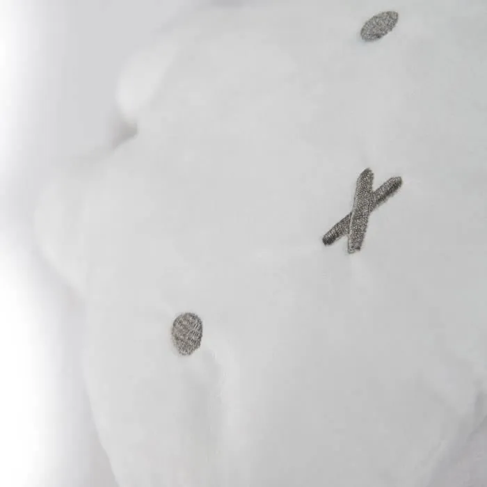 Coussin Rond Lapin Miffy pour Enfant - ROBA - Blanc - Peluche Douce - Cadeau de Naissance-3