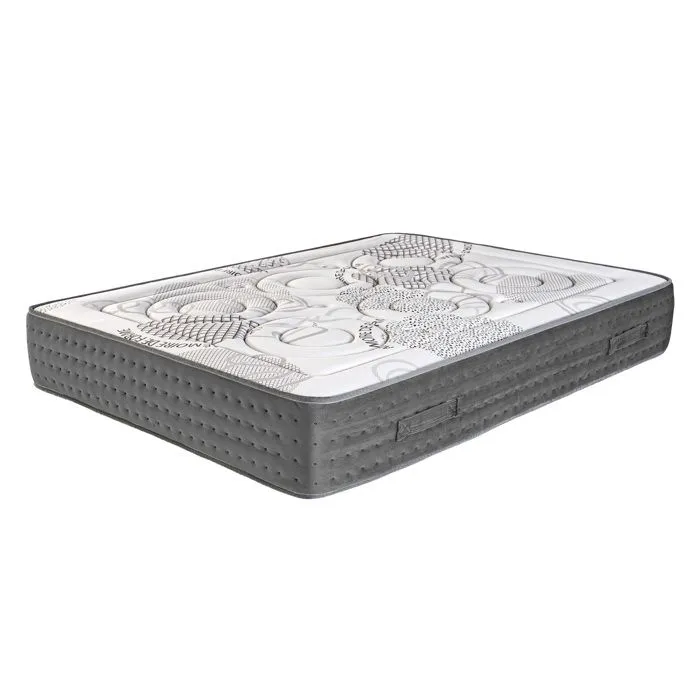 Matelas 140x200 cm, BestPrime, 26cm, ressorts ensachés, mousse mémoire de forme, indépendance du couchage, face été/hiver-0