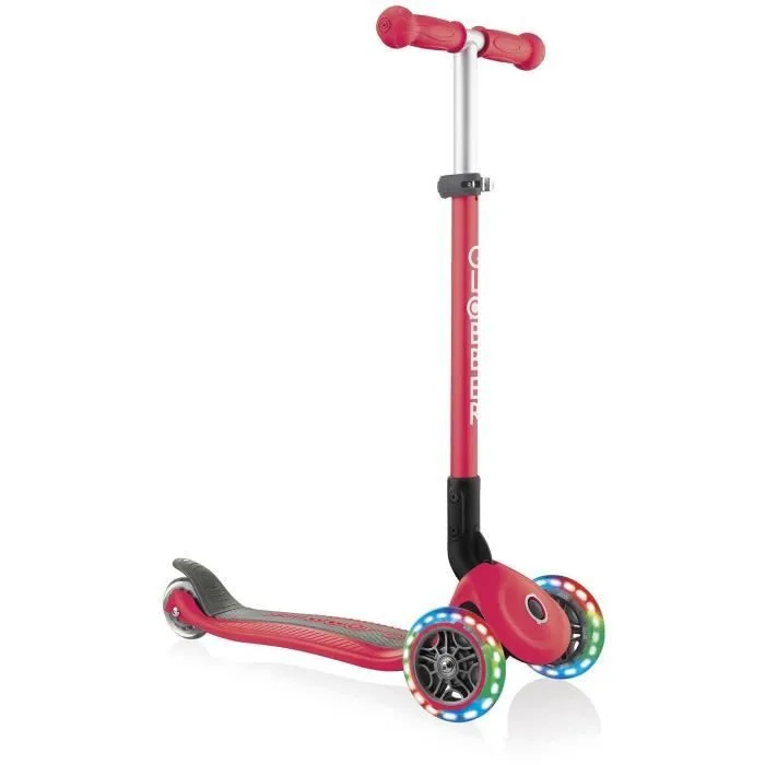 GLOBBER Trottinette 3 roues enfant - PRIMO Pliable à lumière - rouge-2