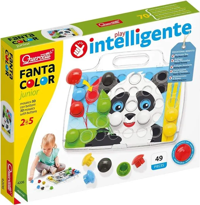 Jeu de mosaïques Pixel Junior Basic - QUERCETTI - Mixte - Dimensions 36 x 28 x 5 cm-1