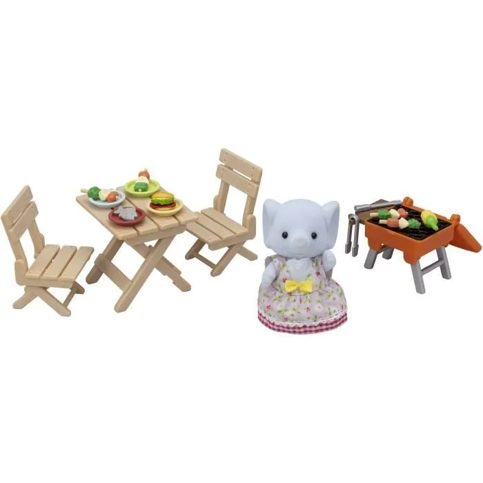Figurine miniature - SYLVANIAN FAMILIES - La fille éléphant et son set de pique-nique-6