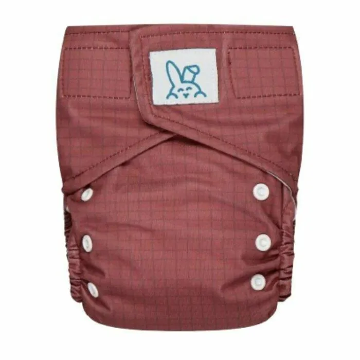 Bumbuns - Couche lavable à scratch (TE1) - Tiles Chestnut - Insert intégré-0