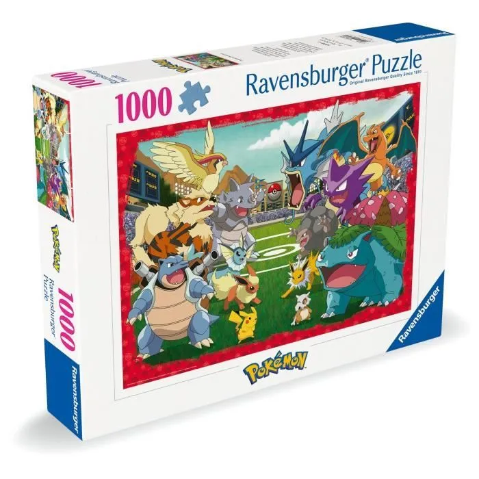 Puzzle 1000 pièces Pokémon l'affrontement, Adultes et enfants dés 14 ans, Puzzle de qualité supérieure, 12000628, Ravensburger-4