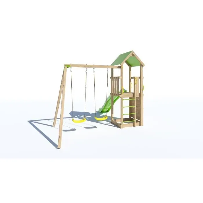 Aire de jeux en bois SMART XPERIENCE TRIGANO - 7 enfants-7