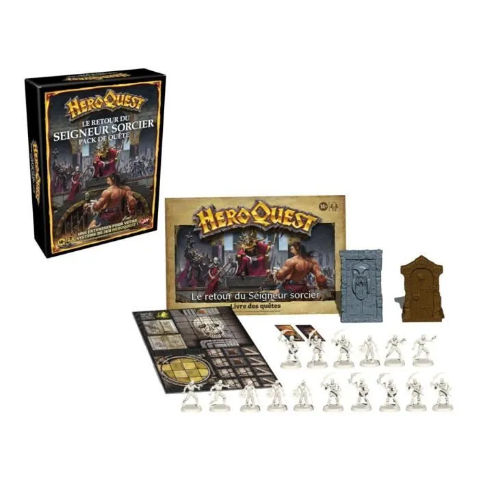 HeroQuest, extension Le retour du Seigneur sorcier, à partir de 14 ans, système de jeu HeroQuest requis - Avalon Hill-1