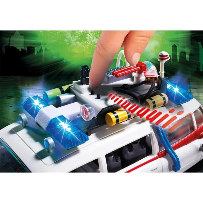 PLAYMOBIL - Ghostbusters Edition Limitée - Voiture Ecto-1 avec agents Zeddemore et Janine-3