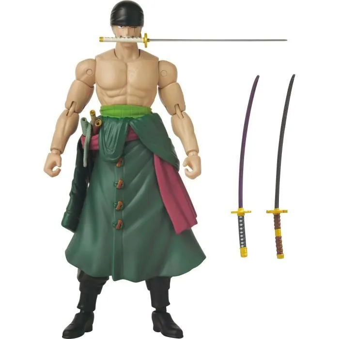 Figurine Anime Heroes - BANDAI - One Piece Zoro Style 3 épées 17 cm - 16 points d'articulation-4