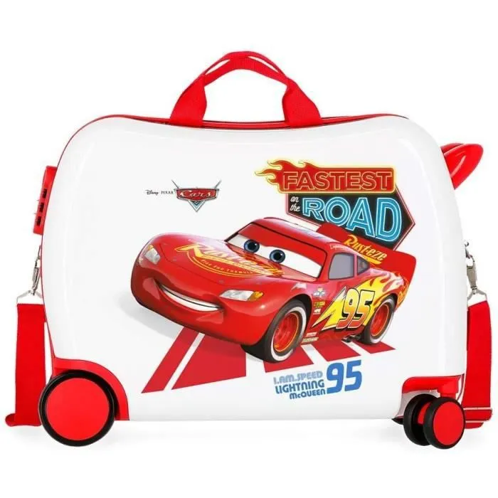 Disney Valise Enfant porteur, 2 roues multidirectionnelles Cars Good Mood - 4649863-0
