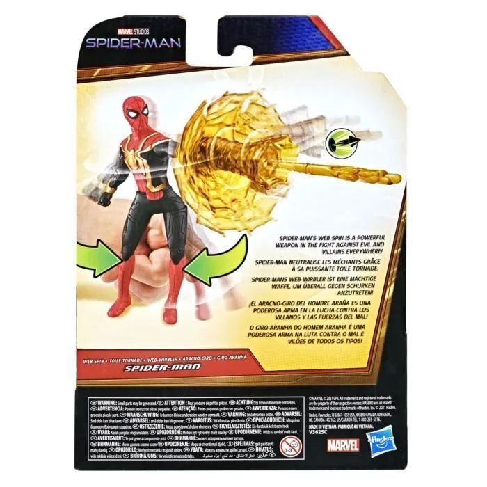 MARVEL SPIDER-MAN - Figurine Deluxe Spider-Man Toile tornade inspirée du film - attaque spéciale - enfants dès 4 ans-3