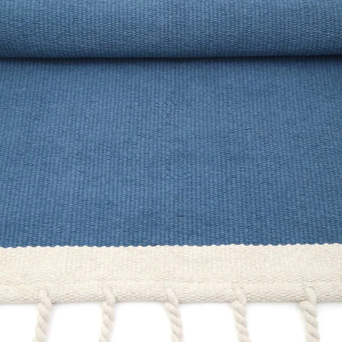 Tapis Coton Lisboa Bleu Colbert par Nattiot - 100 x 150 cm - Bleu - 100 x 150 cm-2