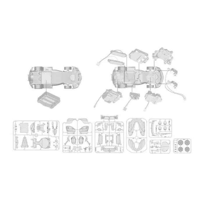 Voiture à monter R-C Ferrari FXX-K 1:18 - RASTAR - Rouge - Radiocommandé - Kit carrosserie-2
