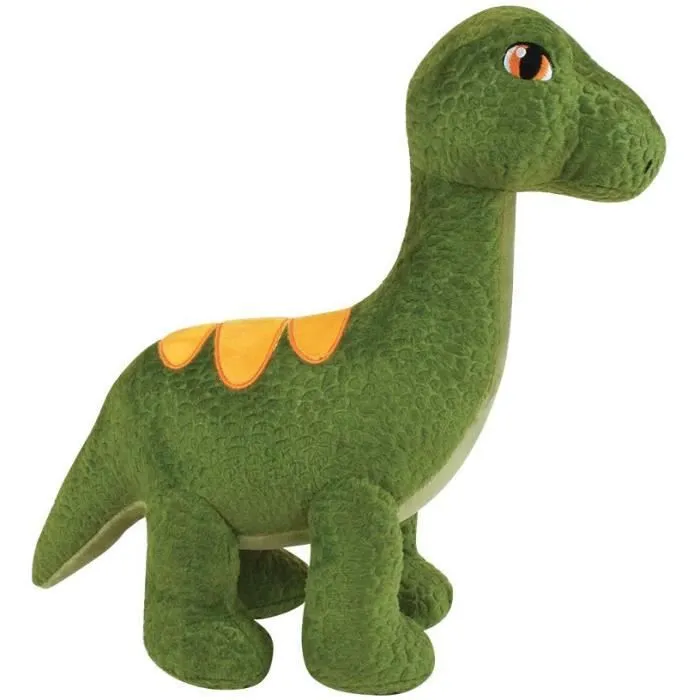JEMINI Les Jeminosaures Lot de 3 peluches dinosaure diplodocus, velociraptor et stegosaure +/- 18 cm 100% recyclé-3