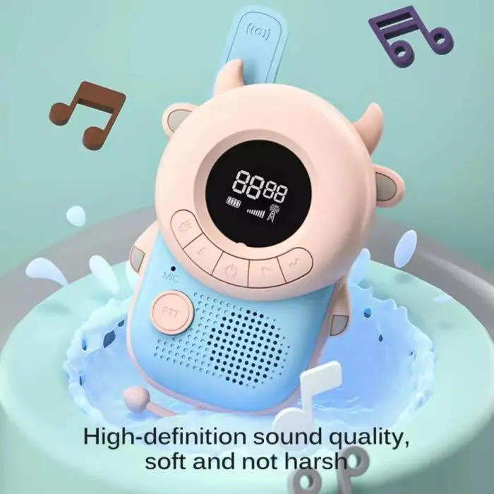 Prumya Talkie Walkie Enfant Jouet Rechargeable 22 Canaux 99 Codes 3km 2pcs Cadeau de Anniversaire/noël-1