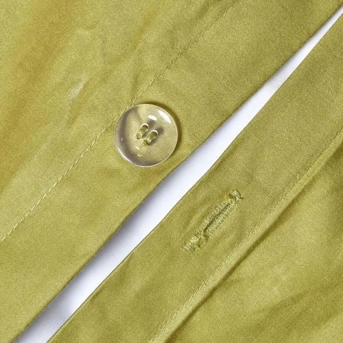 Parure de lit Vert Olive 100% coton Egyptien 1000 fils 240 x 220 cm-1
