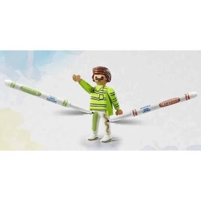 PLAYMOBIL Color 71514 Salon de toilettage, Crayons Crayola pour dessiner sur les personnages, 61 pièces, Dès 5 ans-2