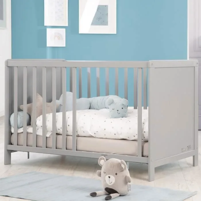 Lit Bébé 2 en 1 - ROBA - Indépendant et Cododo - 6 Niveaux de Hauteurs - Taupe-3