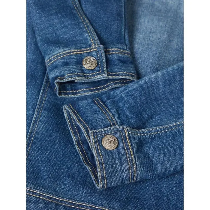 NAME IT Veste en Jean Medium Bleu Denim Enfant-2