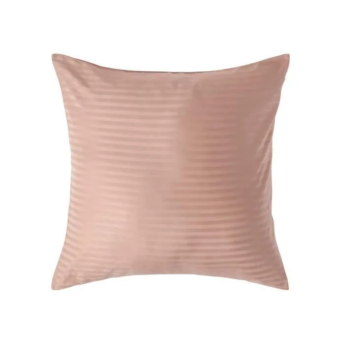 Taie d'oreiller en coton 330 fils Taupe, 60 x 60 cm-0