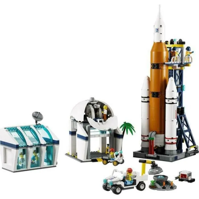 LEGO® City - La Base de Lancement de La Fusée - Vaisseau Spatial Enfants - 60351-1
