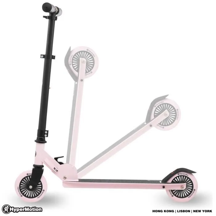 HyperMotion Trottinette pour enfants de 3 à 8 ans, trottinette à deux roues Willy, guidon pliable et réglable en hauteur-2
