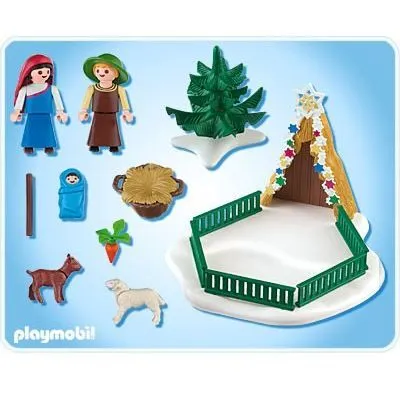 PLAYMOBIL - Scène de la nativité - 3 personnages - 2 animaux - Accessoires-2