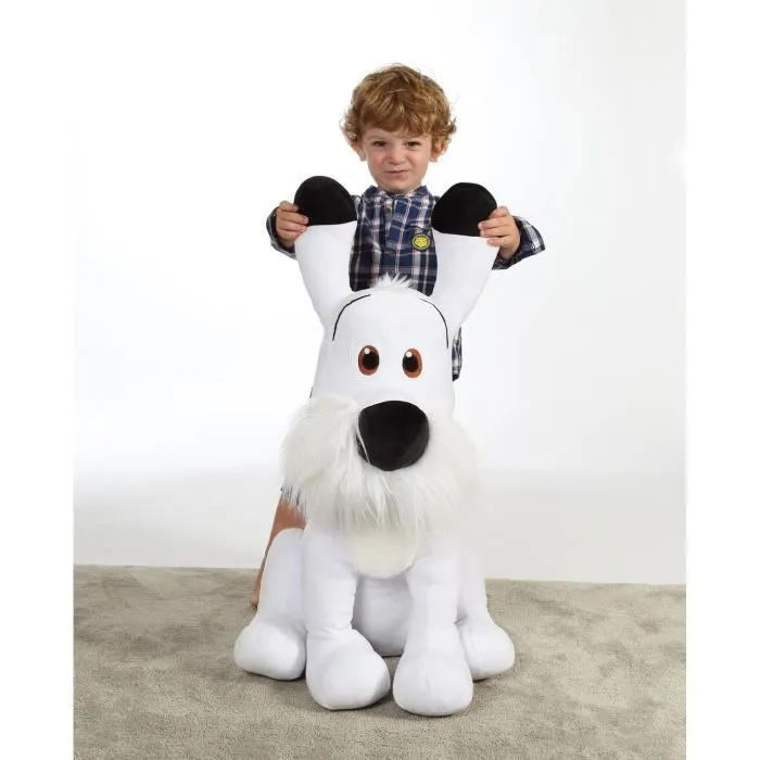Peluche Géante - GIPSY TOYS - Chien Idéfix - Idéfix et les irréductibles - 60 cm - Blanc-1