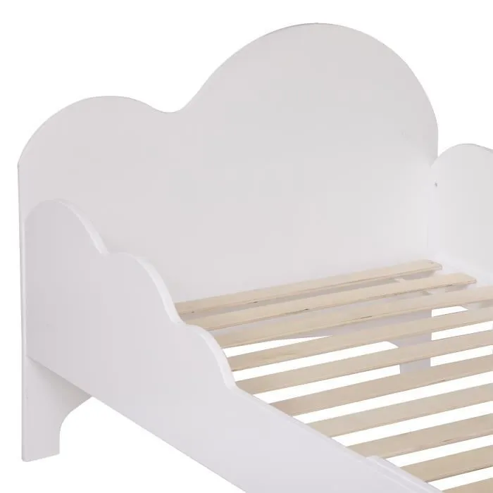Lit évolutif Enfant - LAÏBA KIDS - FlexiDream - Blanc - 90x140/170/200 cm - Montage facile-3