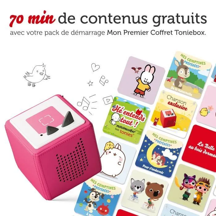 tonies® - Mon Premier Coffret Toniebox - Rose - Conteuse d'histoires-3