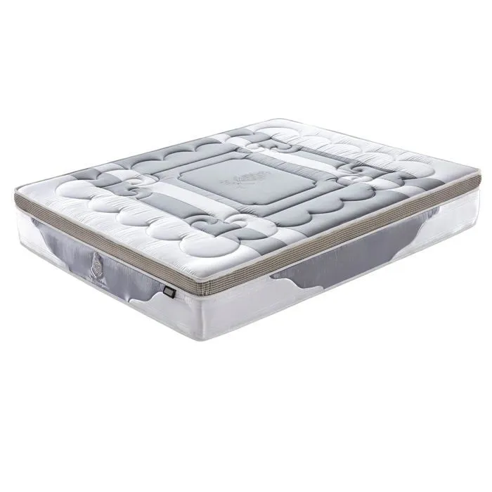 Matelas Platinium Small 90x190 Sampur | Épaisseur 26cm - Mémoire de Forme - Ressorts Ensachés - Latex Naturel - Confort & Longévité-0