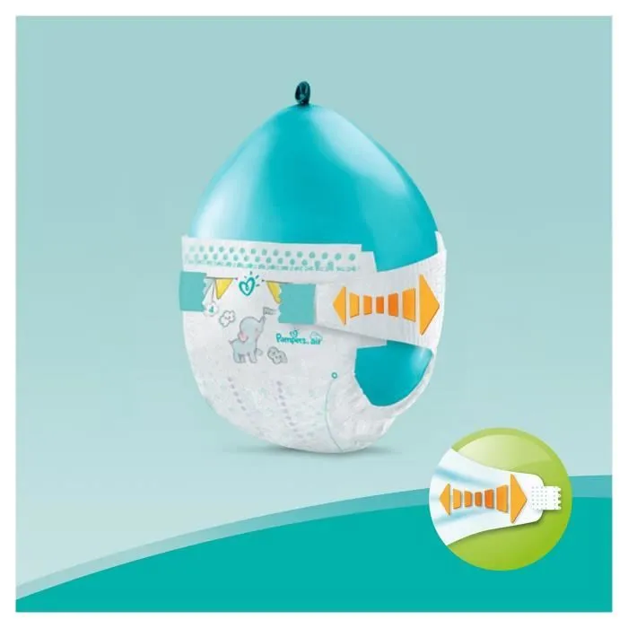 PAMPERS Baby-Dry Taille 4+, 10-15 kg - 80 Couches - Mega Pack-4